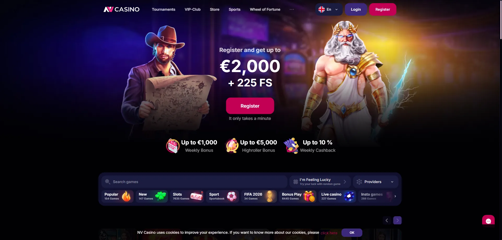 NV Casino oversigt &ndash; moderne dansk online casino med 3.000 spil